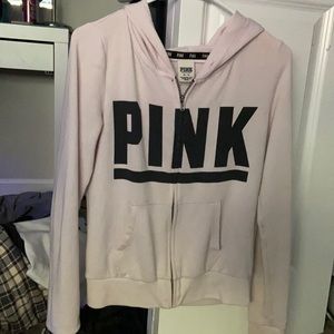 PINK zip up hoodie